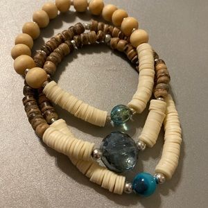 BEAUTIFUL 3 BRACELET STACK ~ NWT